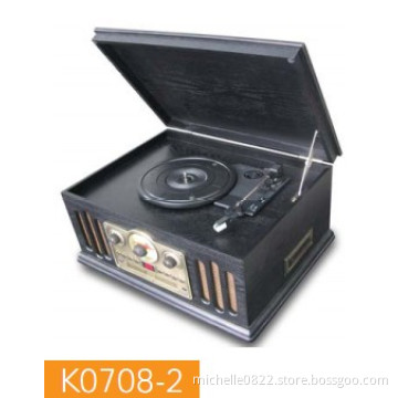 nostalgic phonograph,cassette player, retro turntable player,gramphone, CD player, radio